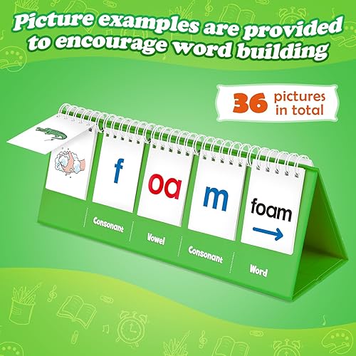 Miniatura 18 de Aizweb CVC Juegos de palabras, juegos de fonética, tarjeta flash para preescolar, jardín de infantes, aula, aprender a leer, lectura manipulativa