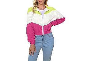 90s Lightweight Women's Windbreaker Sport Jacket