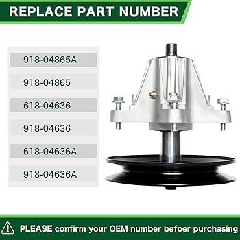 Amazon.com : 2 PACK 918-04865 Lawn Mower Spindle Assembly