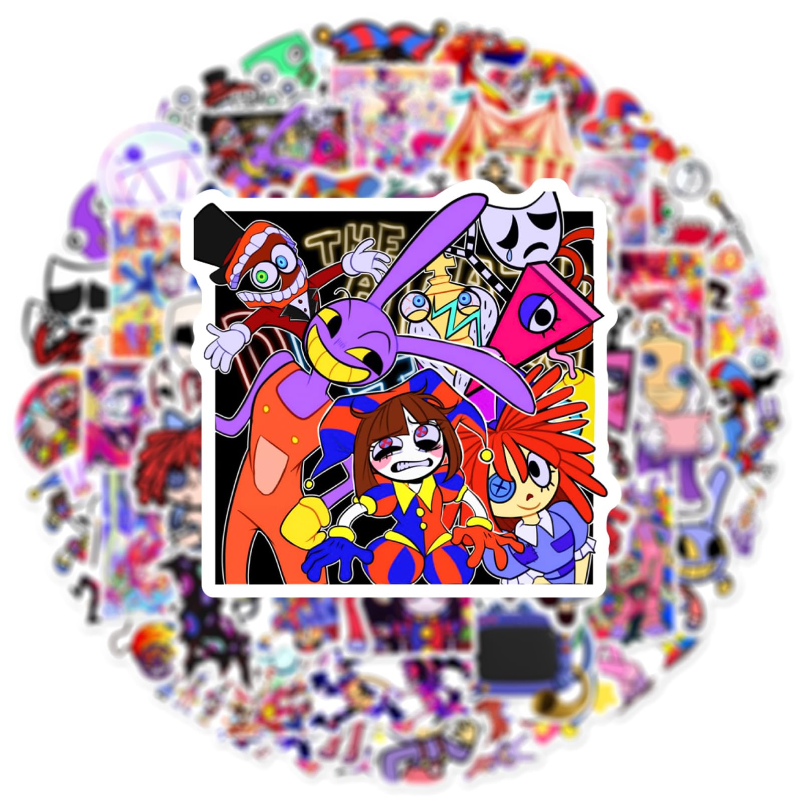 60Pcs TADC Stickers | Waterproof Cartoon Vinyl Decals for Laptop, Water Bottle, Journal, Phone Case, Scrapbook, Skateboard — view 3