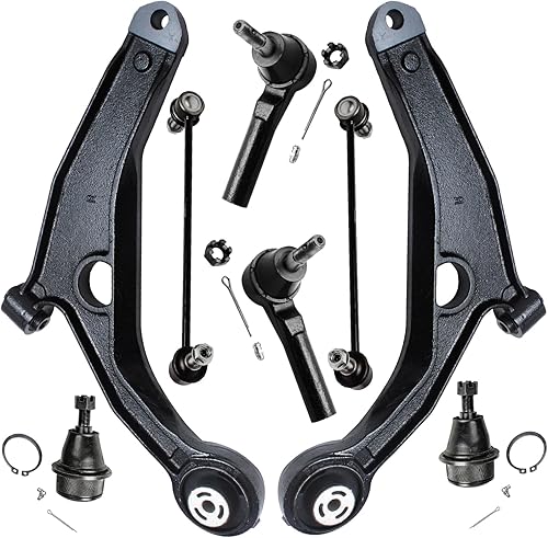 Miniatura 1154 de Detroit Axle - Kit de brazos de control de extremo delantero RWD para Dodge Ram 03-06 2500 3500, 2 brazos de control superior con rótula 2 varillas
