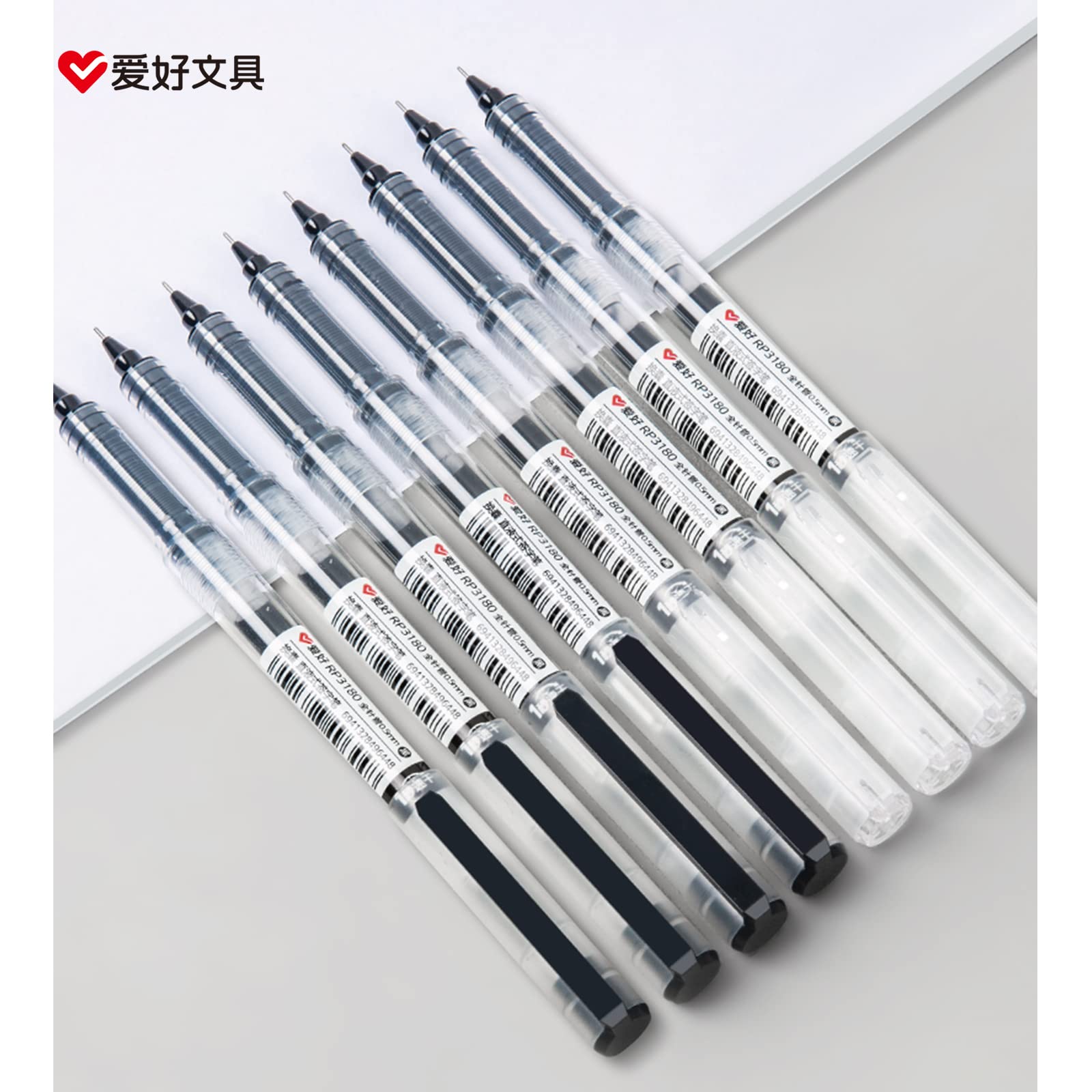 0 5mm Fine Gel Pens Black Red Ballpoint Pen for Adult Students School Office Writing Exam Stationery Supplies — view 5