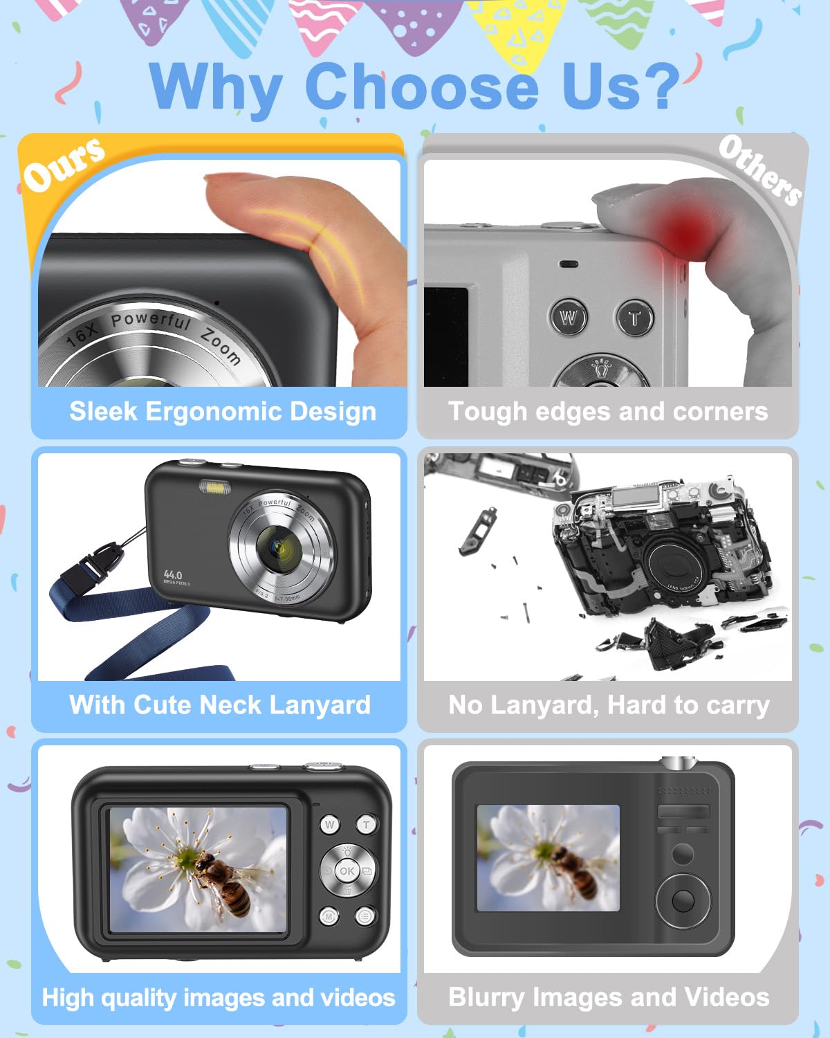 デジタルカメラ 4K Digital Camera 48MP Vlog Camera Amazon | Zostuicデジタルカメラ 4K Digital Camera for