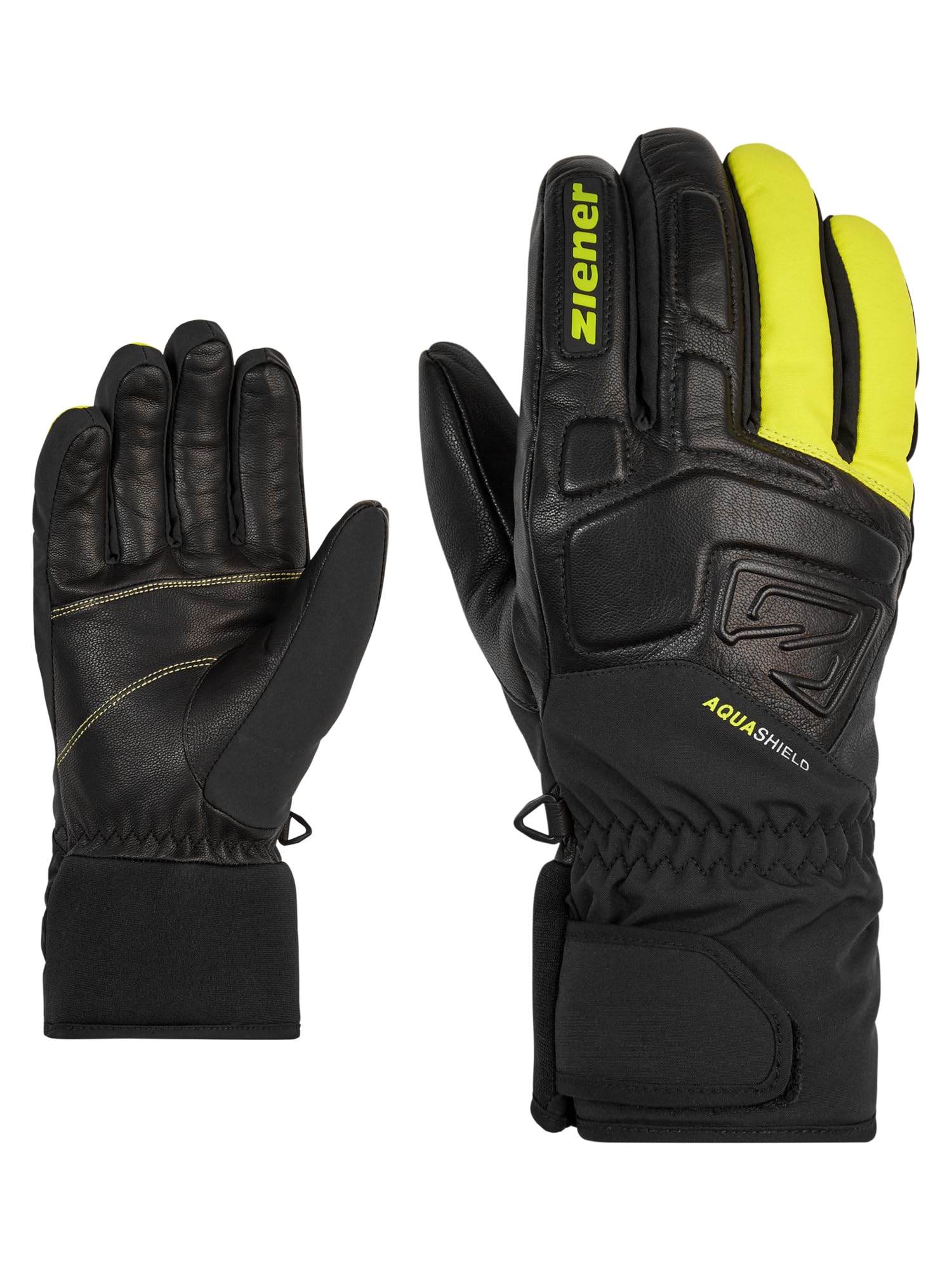Ziener Erwachsene GLYXUS AS(R) Glove Alpine Ski-handschuhe/Wintersport | Wasserdicht, Atmungsaktiv, Schwarz, Einheitsgröße