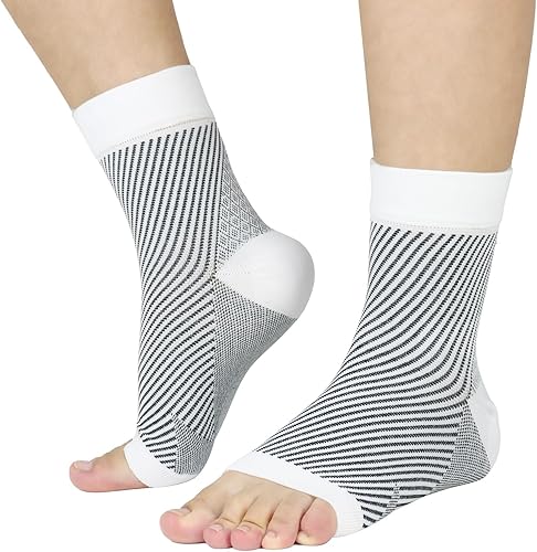 Calcetines de neuropatía para mujeres y hombres, calcetines de fascitis plantar, manga de compresión de tobillo, calcetines de alivio de tobillo