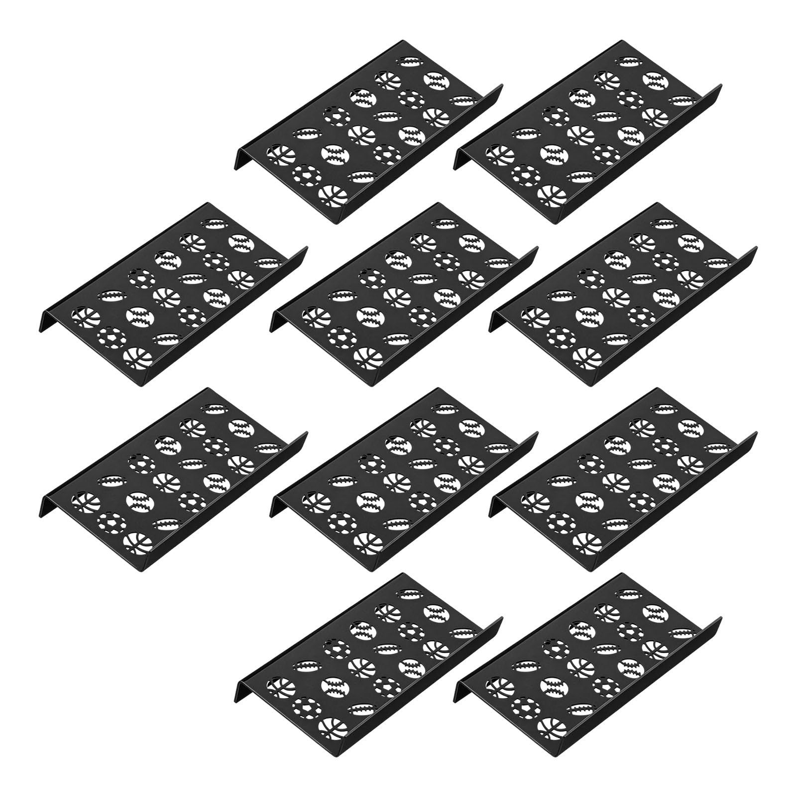 Duokon Espositore per Carte Collezionabili da 10 Pezzi 17,5x8,5x2 Cm, Acrilico Nero, Alzate per Display Modulari, Collezione, Gioco da Tavolo per Carte Sportive del Venditore di Cardshow (Modello a