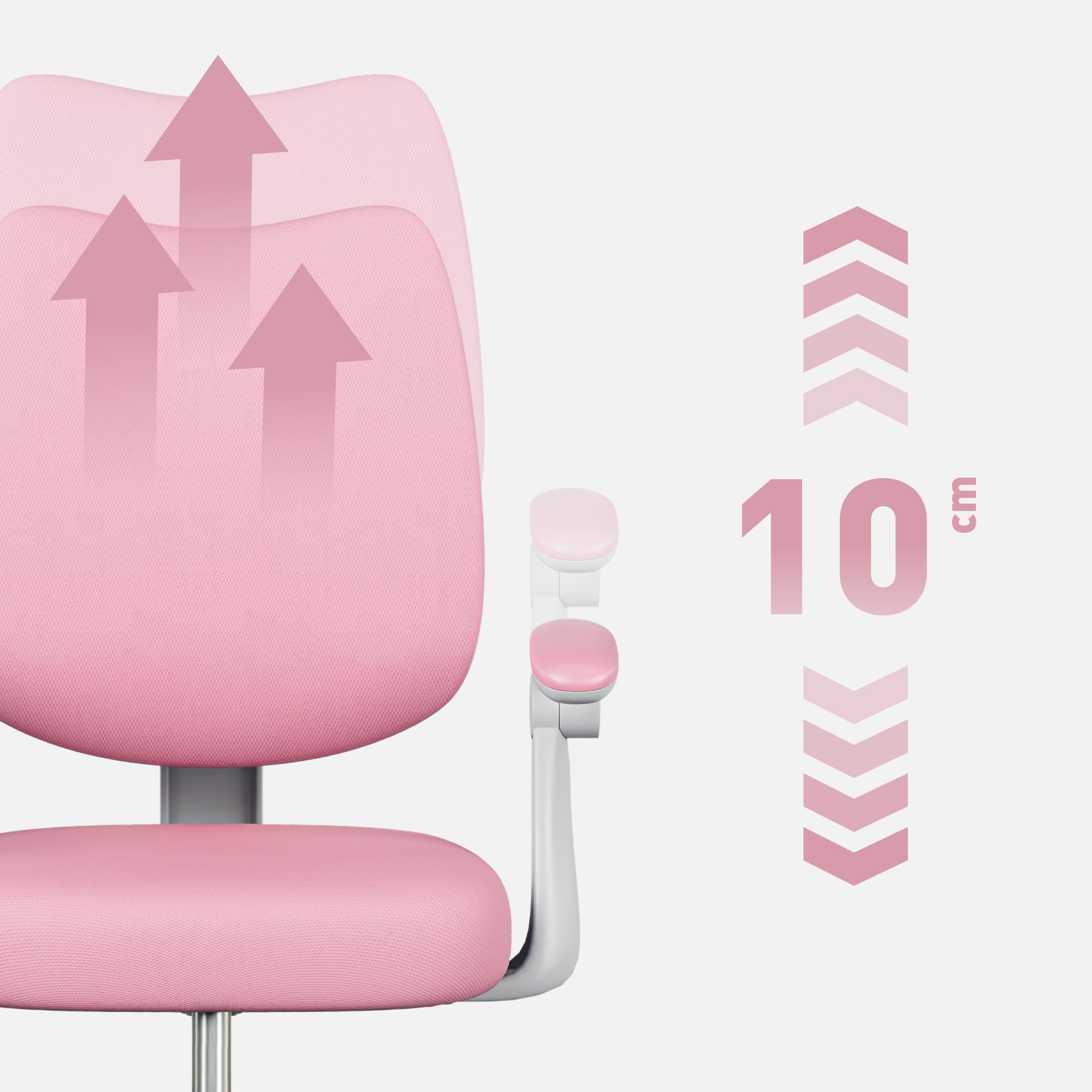 MARK ADLER Junior 4.6 ergonomiczne krzesło dziecięce, krzesło biurowe, krzesło obrotowe, regulacja wysokości, oparcie regulowane | obrót o 360° | podłokietniki składane | kółka grawitacyjne | podnóżek