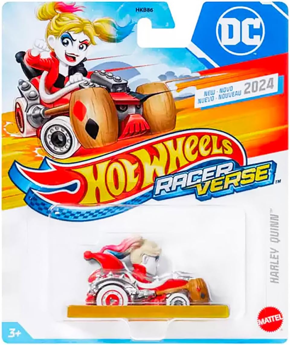 Hot Wheels RacerVerse DC Harley Quinn 1:64 Scale Toy Car Optimized Track