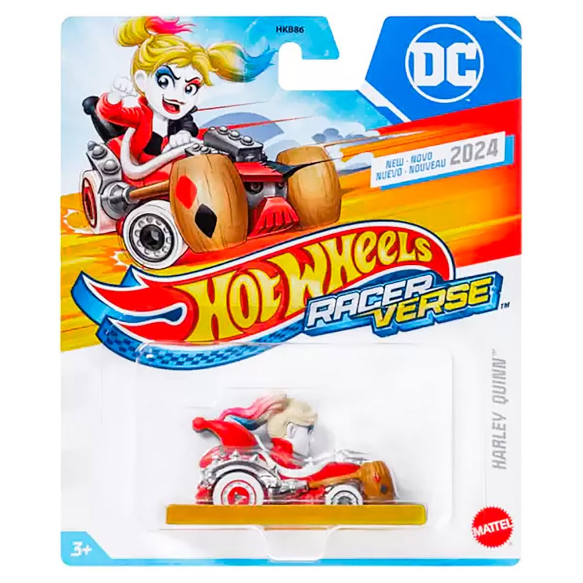 Hot Wheels RacerVerse Harley Quinn Car Toy Vehicle