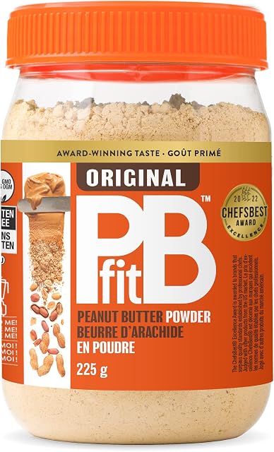 PBfit All-Natural Poudre de beurre d'arachide, épandue en poudre de vrais arachides pressées, 4g des protéines, 225g (8 oz)