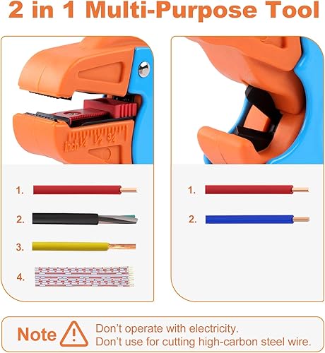 Miniatura 5 de Knoweasy Pelacables y cortador automático, herramienta de pelado de cables resistente 2 en 1 y herramienta pelacables