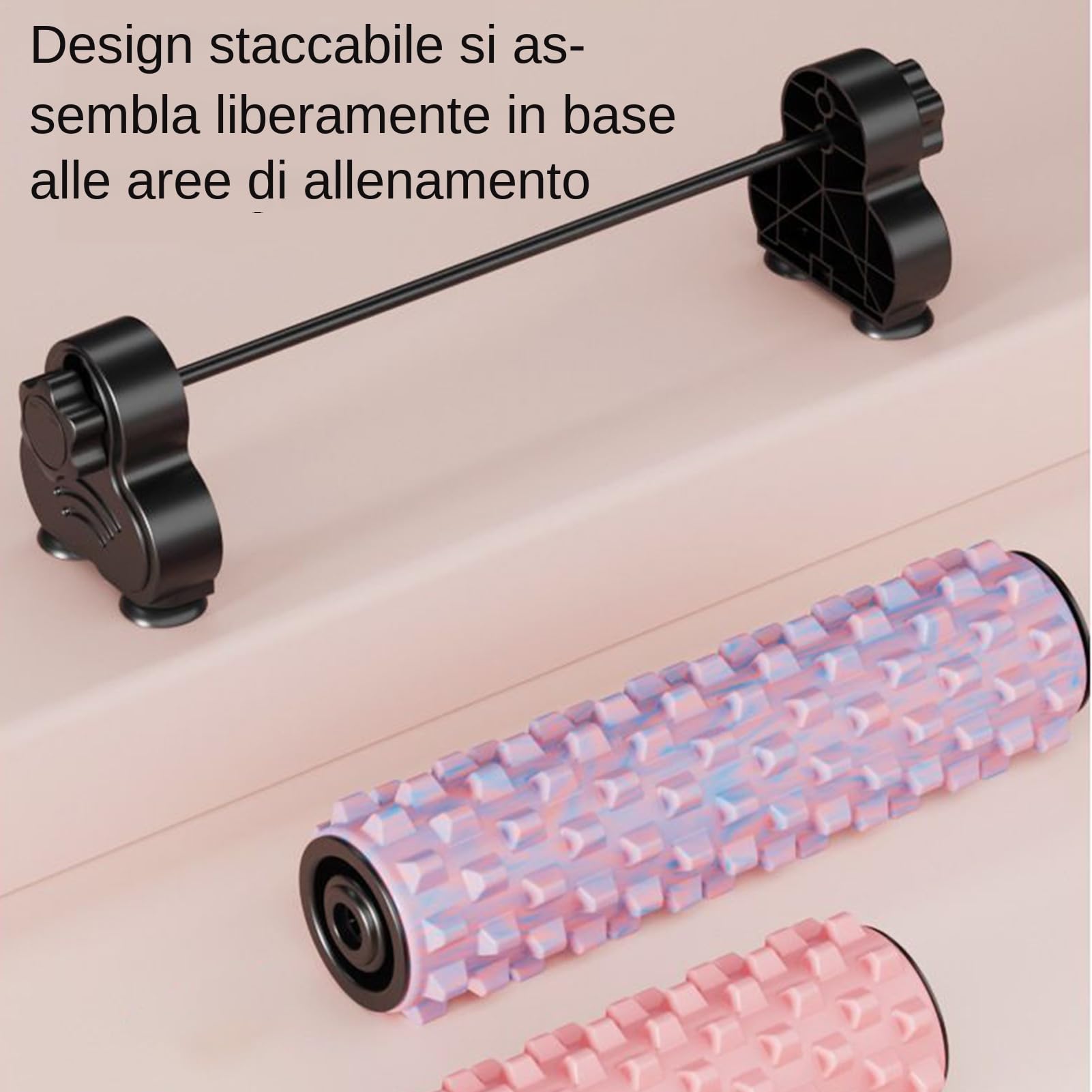 Rullo Massaggiagriglia Schiena Stretching Muscolare Profondo con | Rullo in Schiuma per Esercizi con Supporto Per Casa, Studio, Yoga, Pilates, Fitness, Allenamento e Training