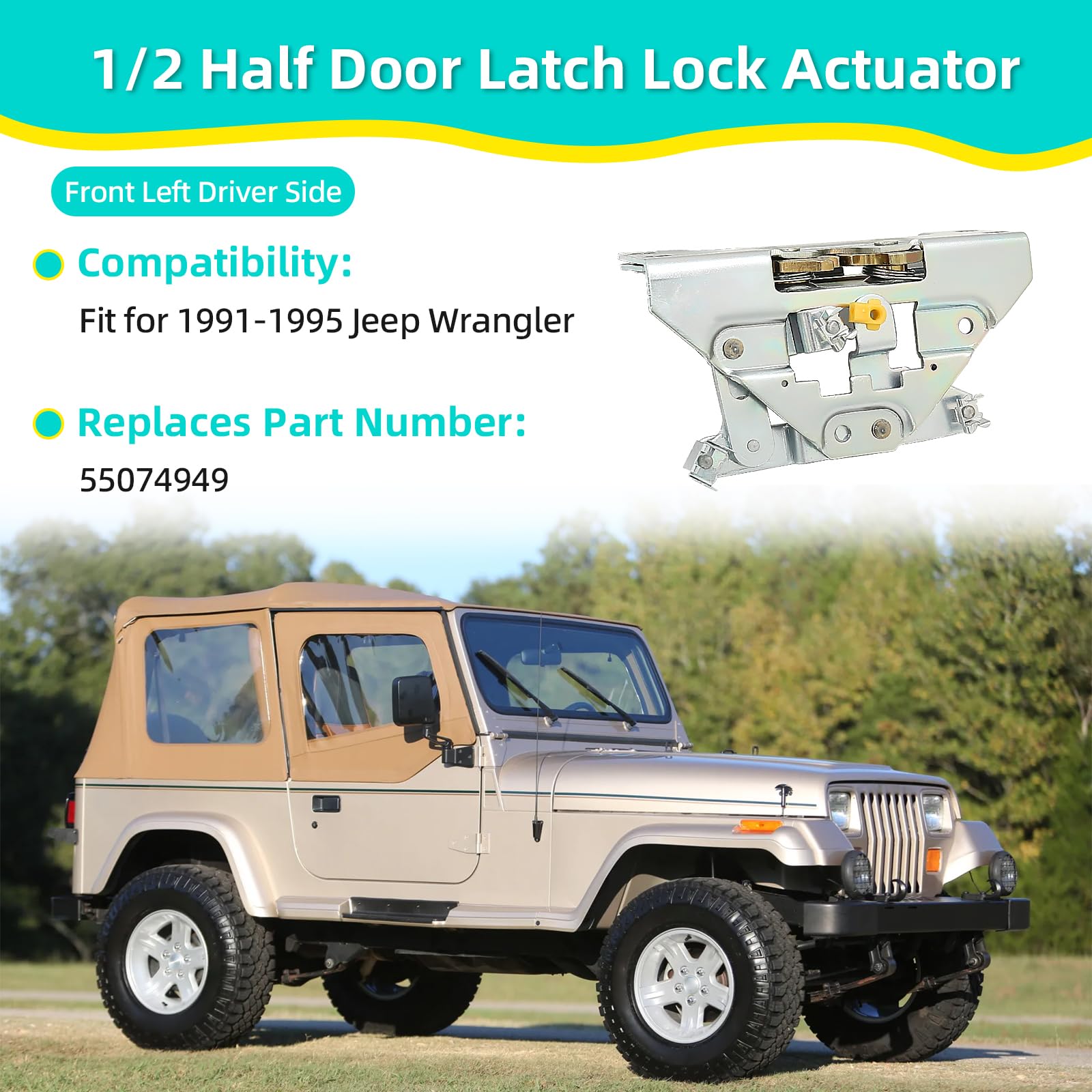 Amazon.com: Full Door Latch Lock Actuator Front Left Drivers Side  