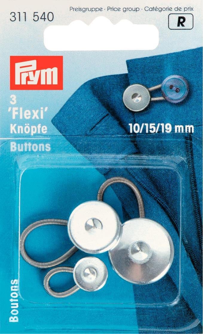 Prym Silver Extender Flexi Buttons