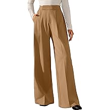 Women's Wrinkle-Free Pleated Business Wide Leg Pants Fall 2025