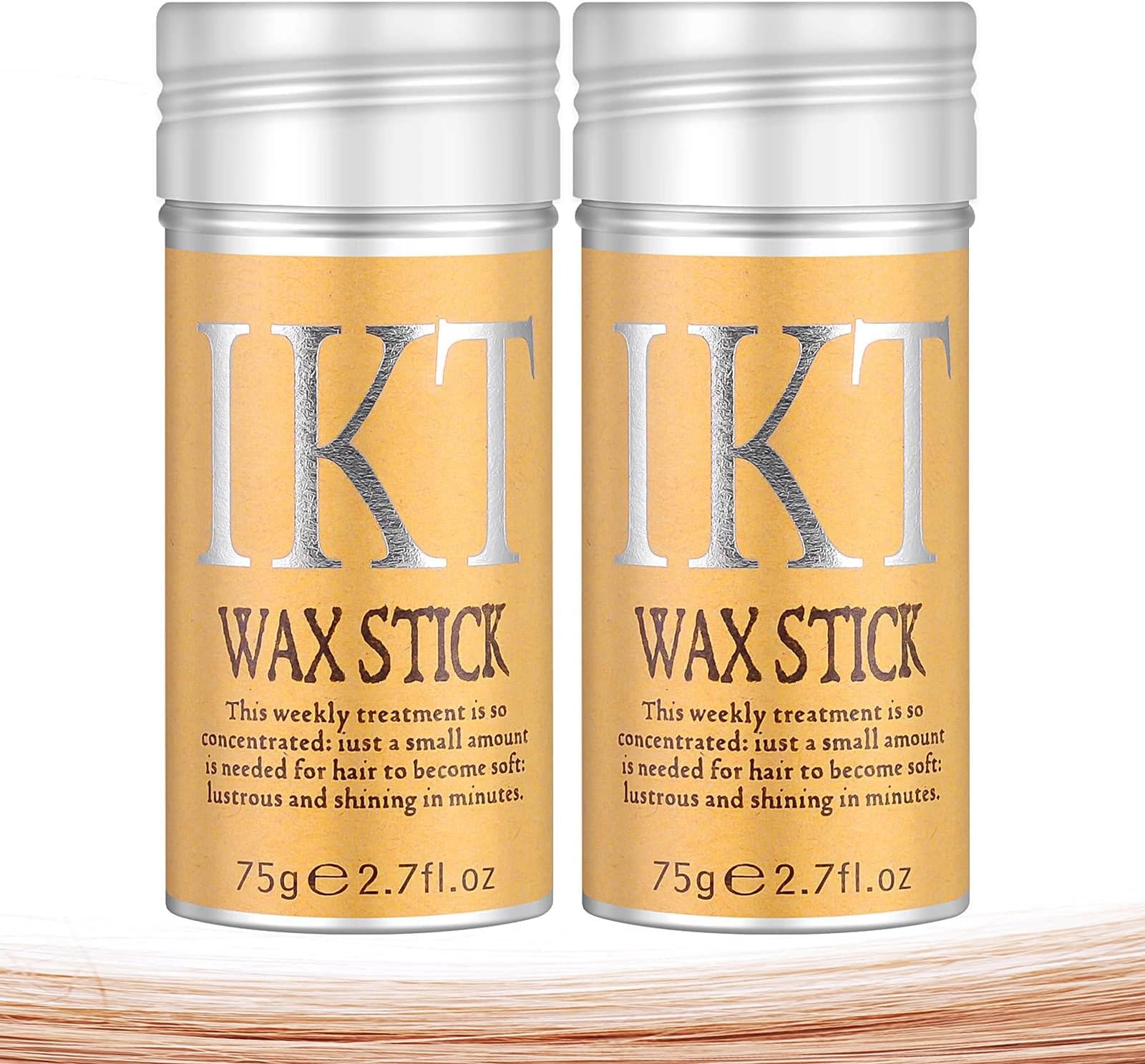 Acosexy 2 Packs Hair Wax Stick,Hair Stick for Hair Wigs