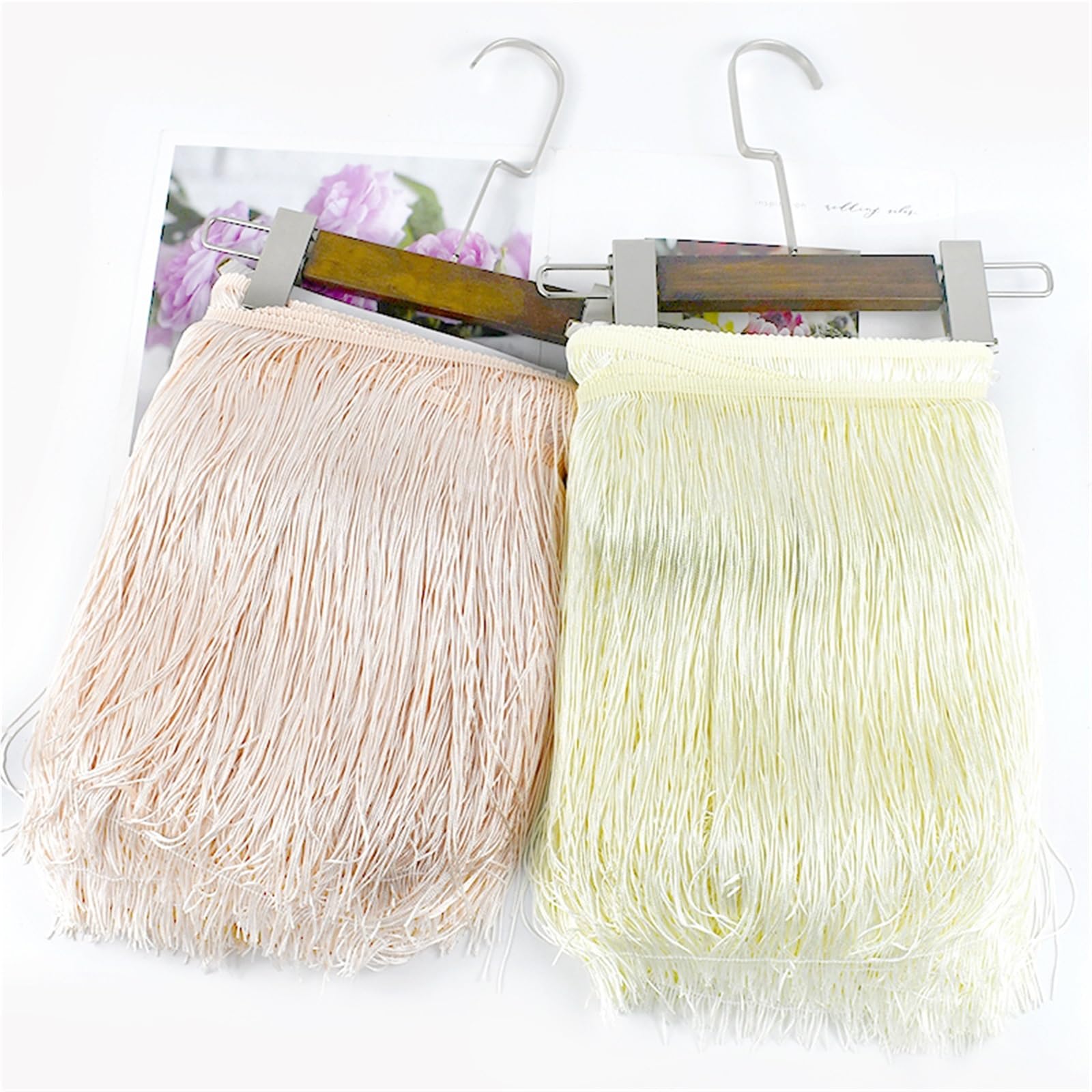 Szeroka koronka z frędzlami, Polyester Tassel Fringe Multicolor 30cm 5M/10M(Color25,30cm-10Meters)