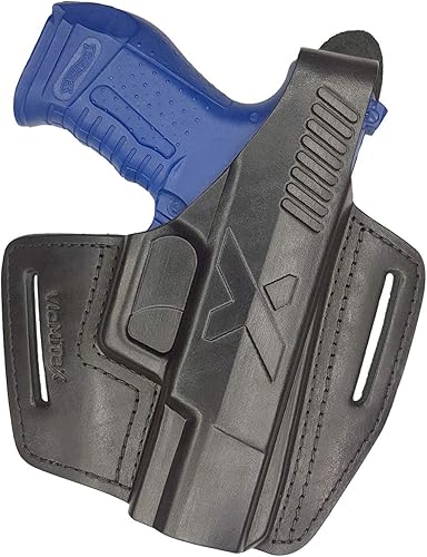Miniatura 1 de VlaMiTex Funda de piel B5 para pistola Walther P99, PPQ M2, Smith & Wesson 99, color negro