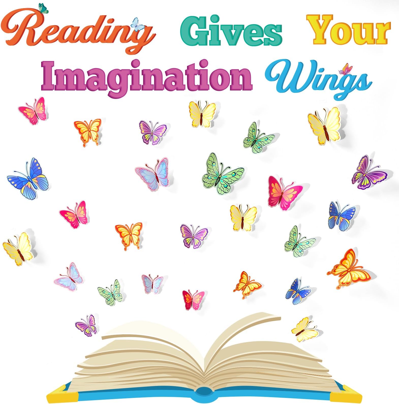 Reading Bulletin Board Set, 37 Pieces Office Products