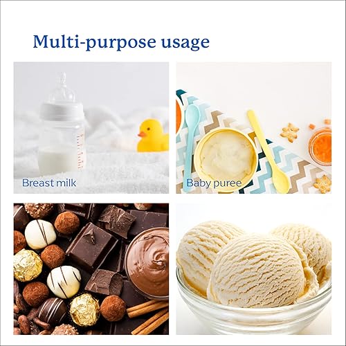 Miniatura 8 de Samuelworld Recipiente de almacenamiento de leche materna y alimentos para bebés 12 porciones x 25 onzas bandeja de silicona desplegable sin BPA con