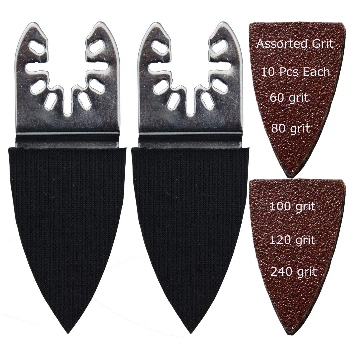 XXGO 52 Pcs Finger Oscillating Multi Tool Sanding Pads Accessories Kits