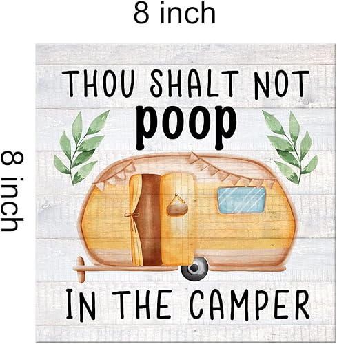 Miniatura 2 de Divertido lienzo impreso en lienzo de campamento para pared, decoración rústica de campista, letrero de pintura, póster rústico para decoración del