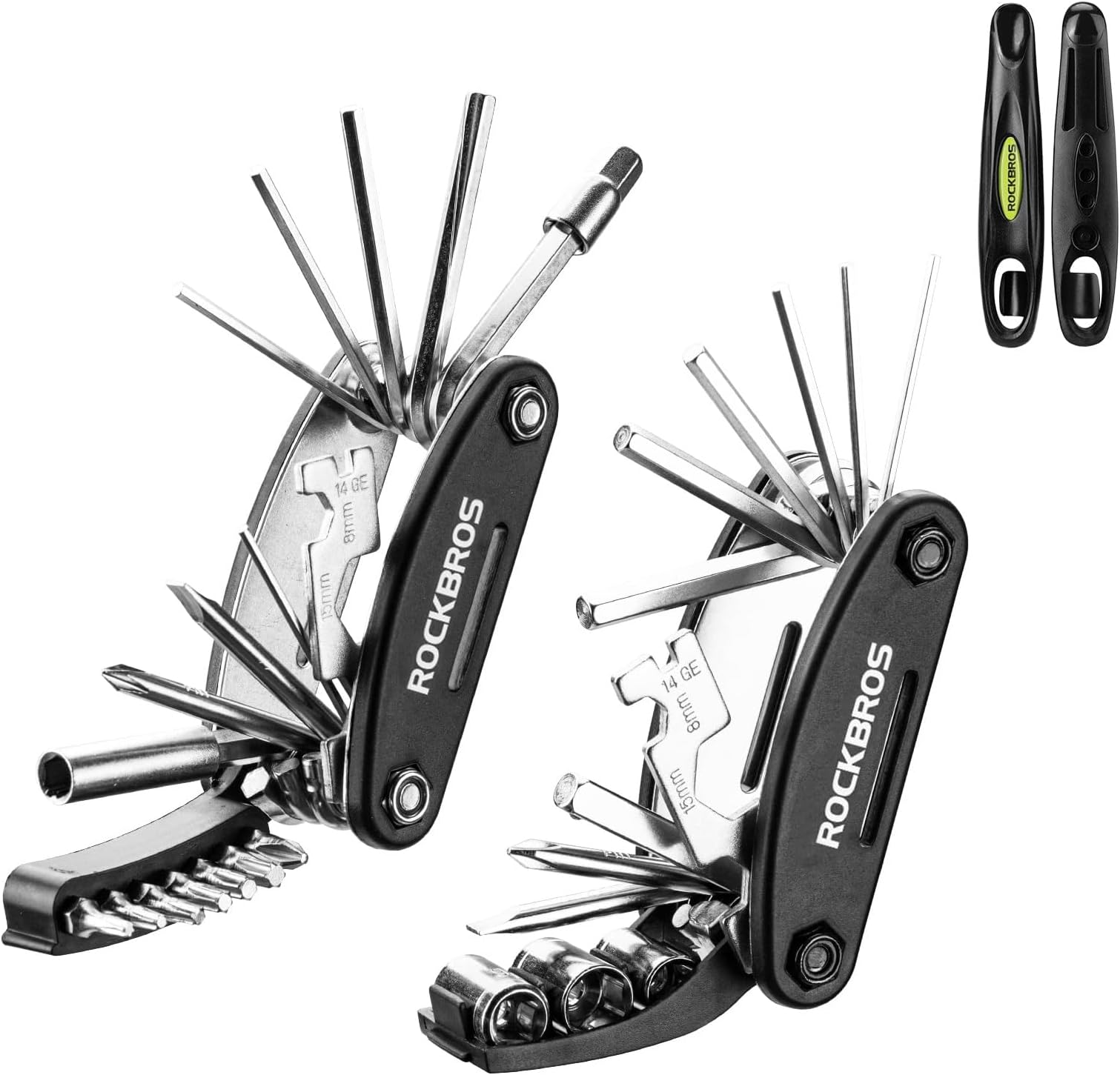 BONAR 16 In 1 Multi Tool Bicycle Repair Kit with Bicycle Tire Levers - Foldable Pro Bicycle accessories kit and Repair Accessories Essential Mountain Bike accessories, Bike Spoke Wrench, and More!