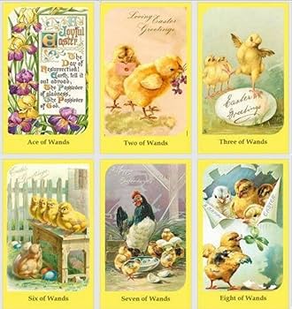 イースター タロット デッキ 占い 春 ルノルマン オラクルカード  ビンテージ Amazon.co.jp: イースター タロット デッキ 占い 春 ルノルマン