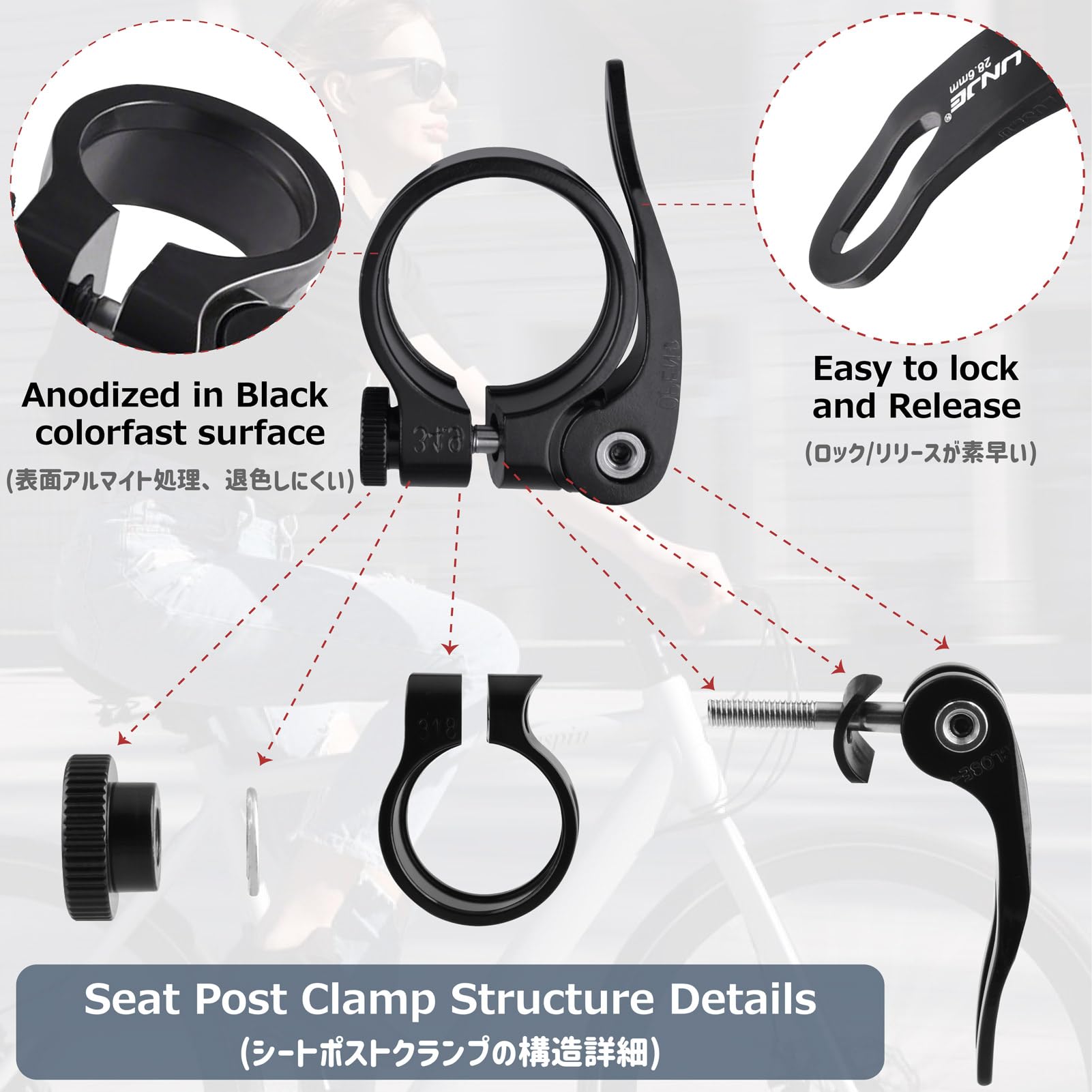 Clip Aluminium de fixation pour poteau EASYCLIP