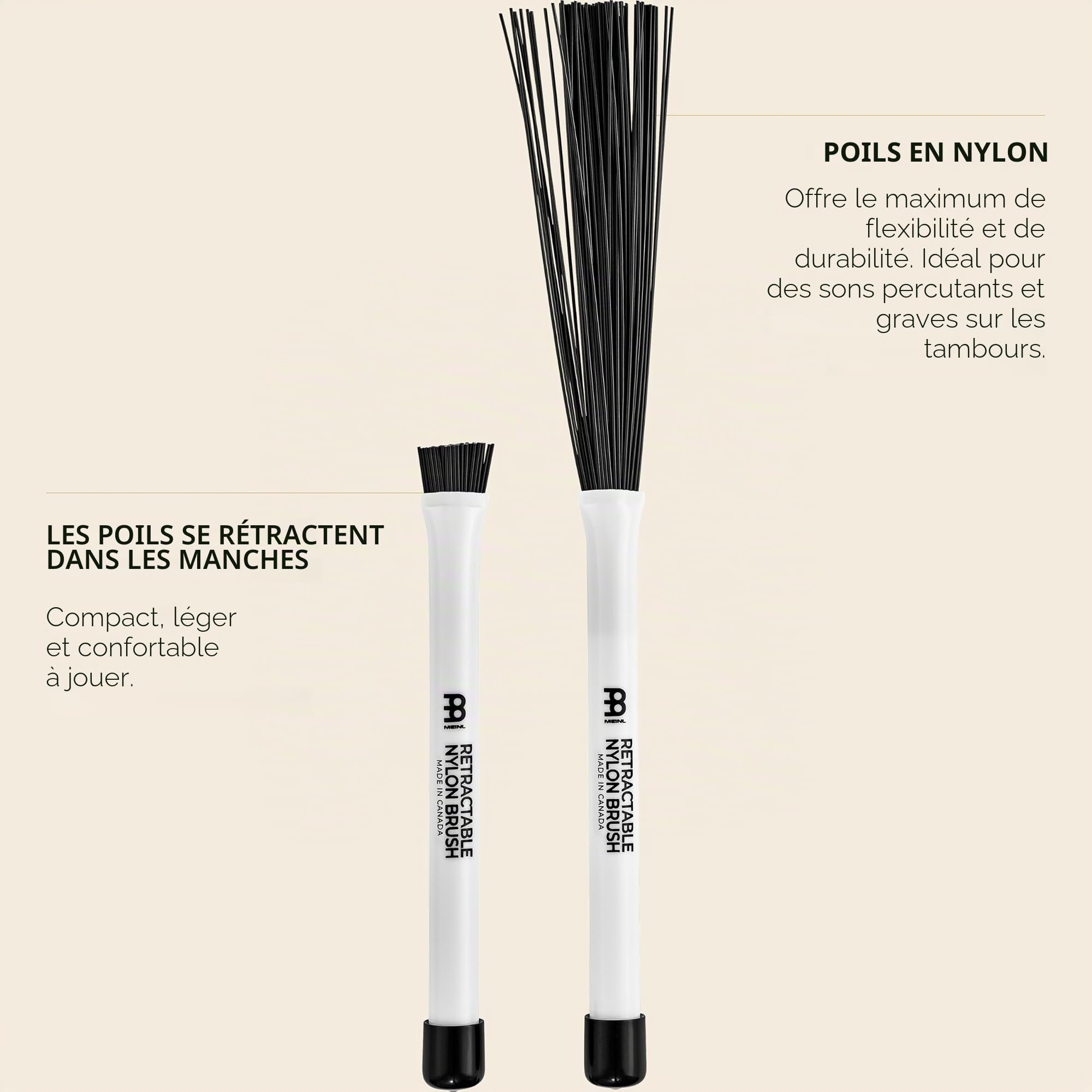 Meinl SB304 Retractable Nylon Brush