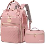 Weitars Sac à dos pour le déjeuner - 15.6 Sac à dos pour ordinateur portable de pouce pour femmes, Voyage & Travail, Gray, L12‘’ * W9‘’* H17‘‘, Vacances