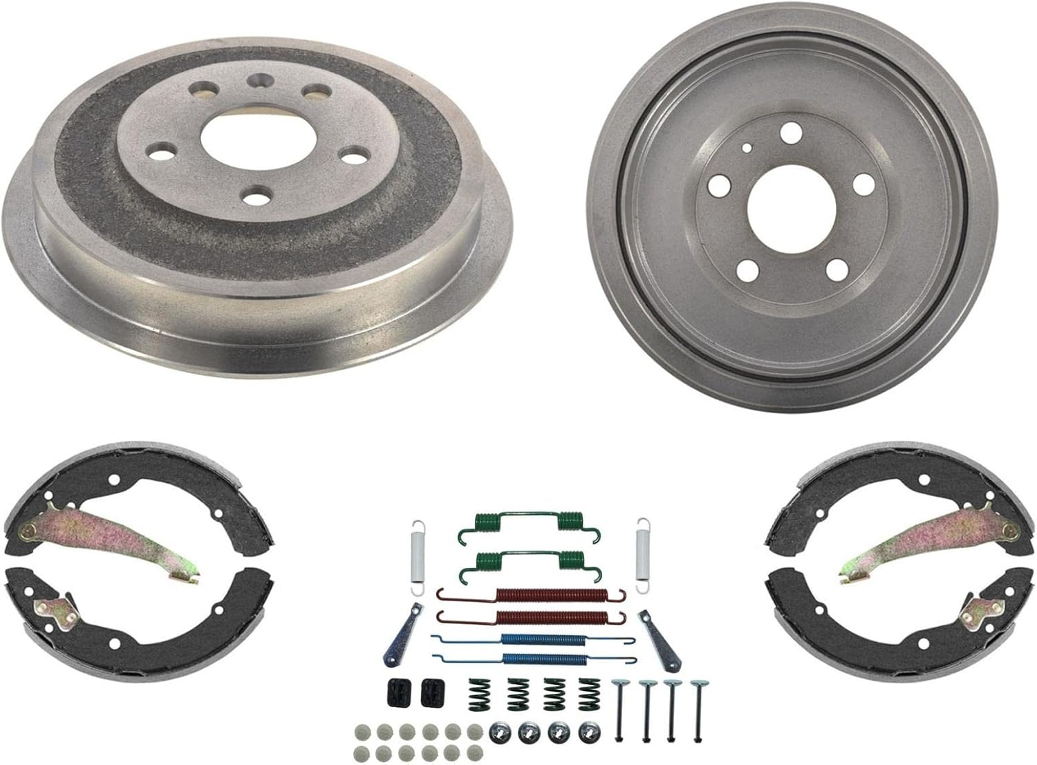 Brake Drums & Brake Shoes 11-12 Replacement Parts for VW Jetta 2.0L 2.5L w/Rear Drum Brakes Shoe 4pc Kit
