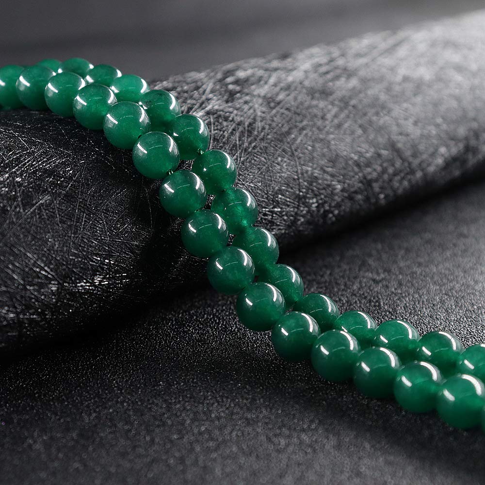 Natural Stone Beads Gemstone Round Loose Beads for Bracelet Necklace Earrings Jewelry Making DIY Crafts Design(3strand 4mm 6mm 8mm 190pcs)