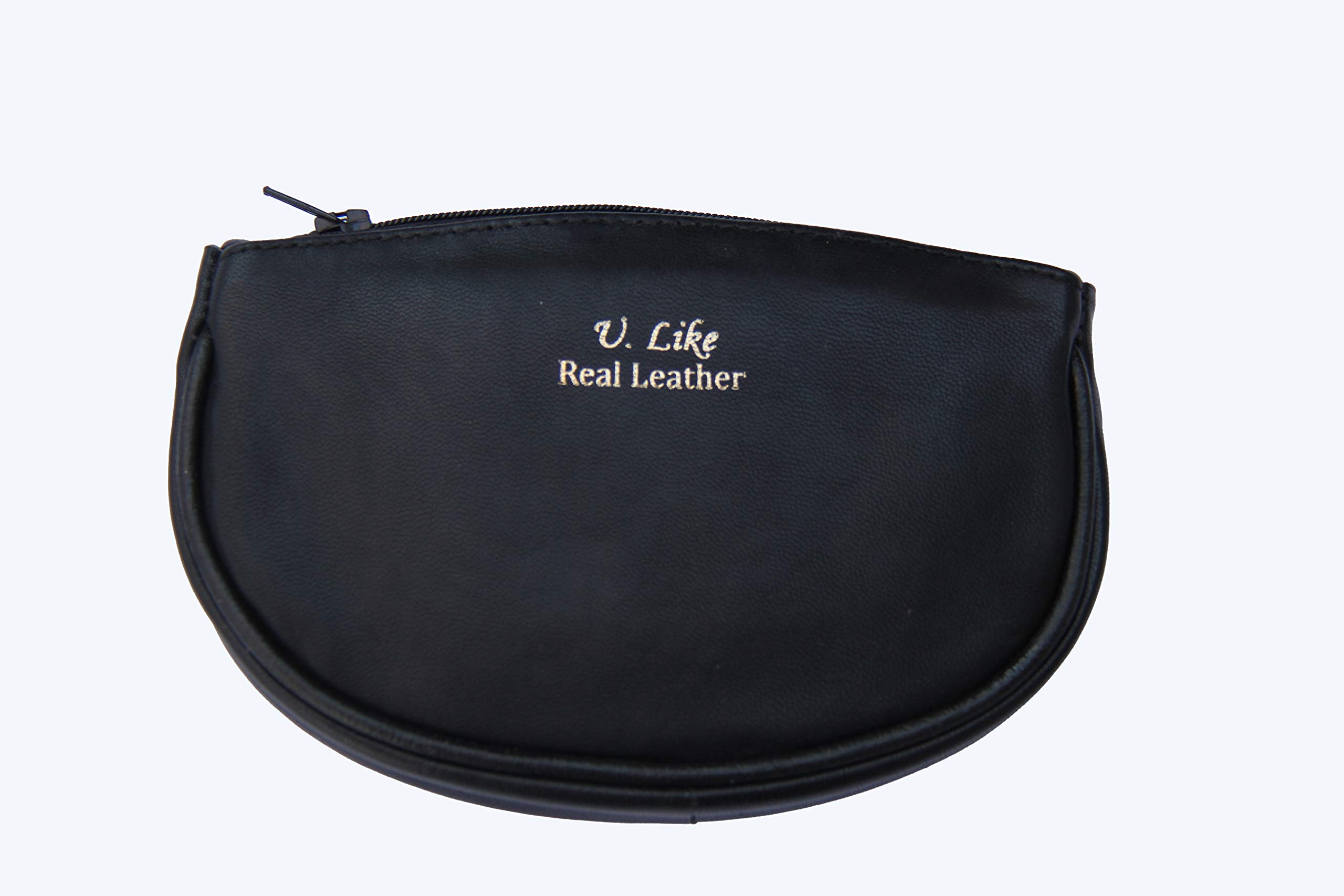 Real Soft Leather Tobacco Zip Pouch/Case/Bag - Tabaco Smoking Accessories