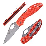 Firebird GANZO F759M Pocket Folding Knife 440C Stainless Steel Blade Nylon Glass Fiber Anti-Slip Handle with Clip Fishing Camping EDC Knife (Orange)