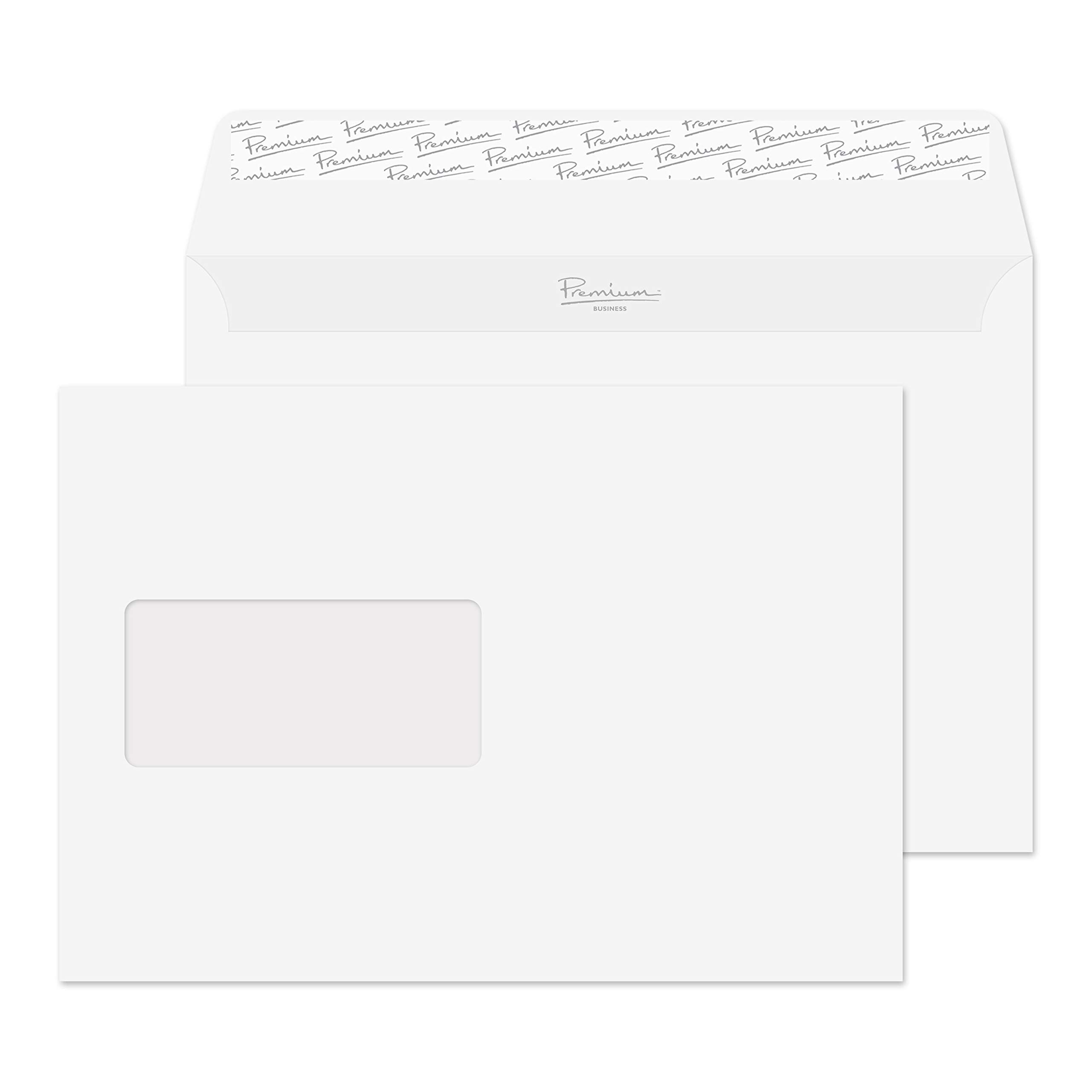 Blake Business C5 162 x 229 mm 120 gsm Peel & Seal Window Wallet Envelopes (91708) Diamond White Laid - Pack of 500