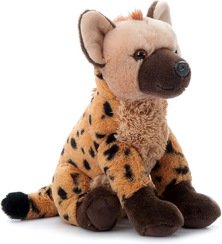 Miniatura 6 de The Petting Zoo Hyena - Animal de peluche, regalos para niños, animales salvajes del zoológico Onez, juguete de peluche de hiena de 12 pulgadas
