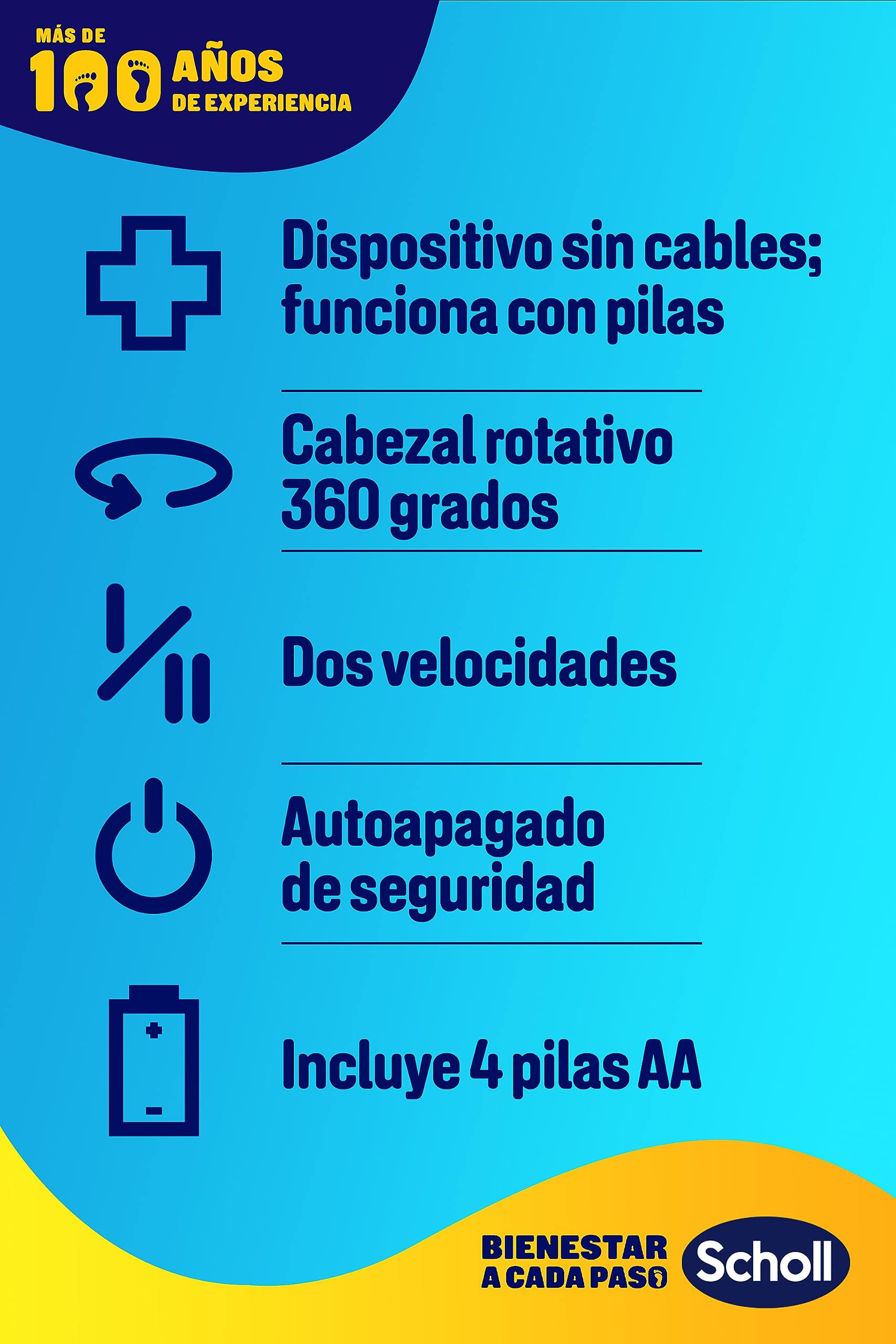 Scholl Expert Care Limar y Alisar 2 en 1 Lima Eléctrica para Pies - Quita Durezas y Elimina Callos, Pedicura Profesional, Uso en Casa para Pies Suaves, Exfoliante con Cabezal Repuesto, Lima Morada