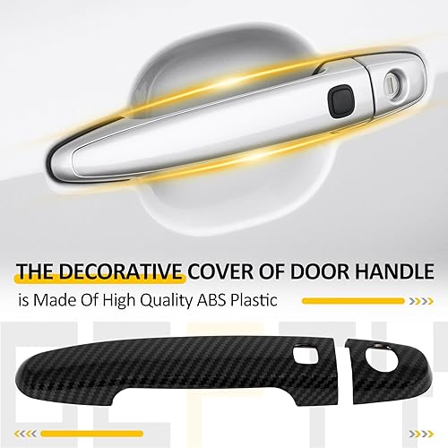 Miniatura 3 de OCPTY 4 cubiertas para manijas de puerta para Toyota Matrix 2003-2012 Toyota RAV4 2001-2011 2005-2008 Toyota Solara 2007-2011 Toyota Yaris Exterior