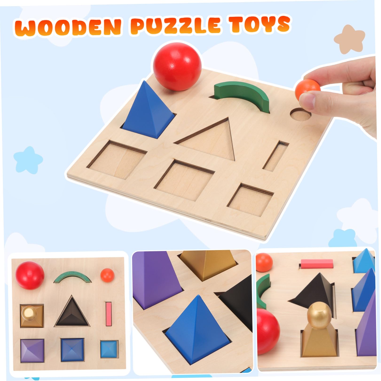 SOIMISS Giocattolo Didattico in Legno per Ragazzo Ragazza Set Segni Sintassi Puzzle Stereoscopico Esercita Concentrazione Coordinazione Occhio-mano Interazione Genitore-figlio