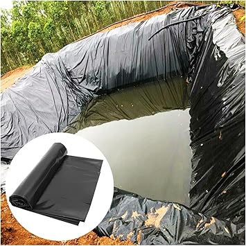 Image AMZPG Pond Liner Gardens Pools Membrane Fish Pond Bed Liners Impermeable Film for Reinforced Landscaping Reservoir (Color : Black, Size : 7x10m/22.96x32.8ft) Image AMZPG Pond Liner Gardens Pools Membrane Fish Pond Bed Liners Impermeable Film for Reinforced Landscaping Reservoir (Color : Black, Size : 7x10m/22.96x32.8ft)