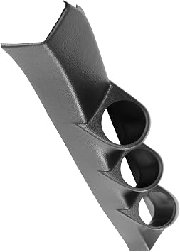 AUTO METER 12201 Gauge Works Triple Pillar, Black