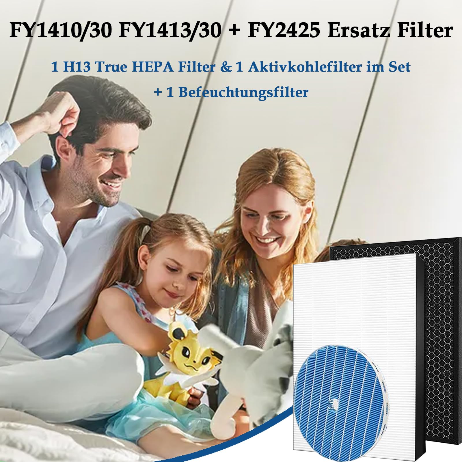 FY1410 FY1413 FY2425 filtr zamienny do Philips Series 2000 & 2000i AC2729/10 2 w 1 oczyszczacz powietrza i nawilżacz powietrza, zamiennik filtra HEPA FY1410/30 FY1413/30 FY2425/30