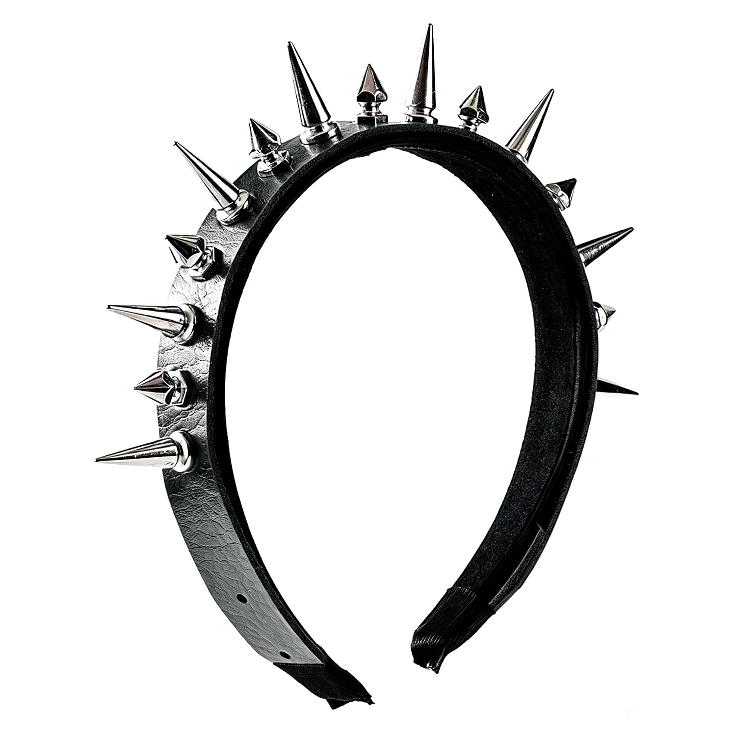 Spike Headband, Punk Leather Headband, Gothic Spiked Hair Band