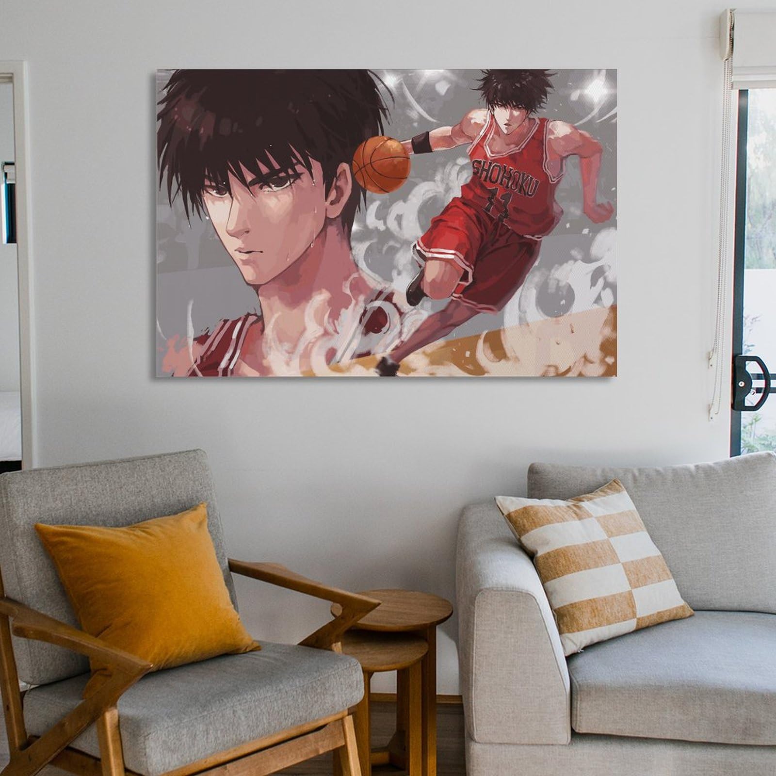 Amazon.co.jp: スラムダンク 流川楓 ポスター アートパネル 装飾画