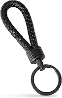 Vista 2 de SERASAR Leather Keychain [Strong] - with Additional Stainless Steel Key Ring for Small Keys - with Gift Box
