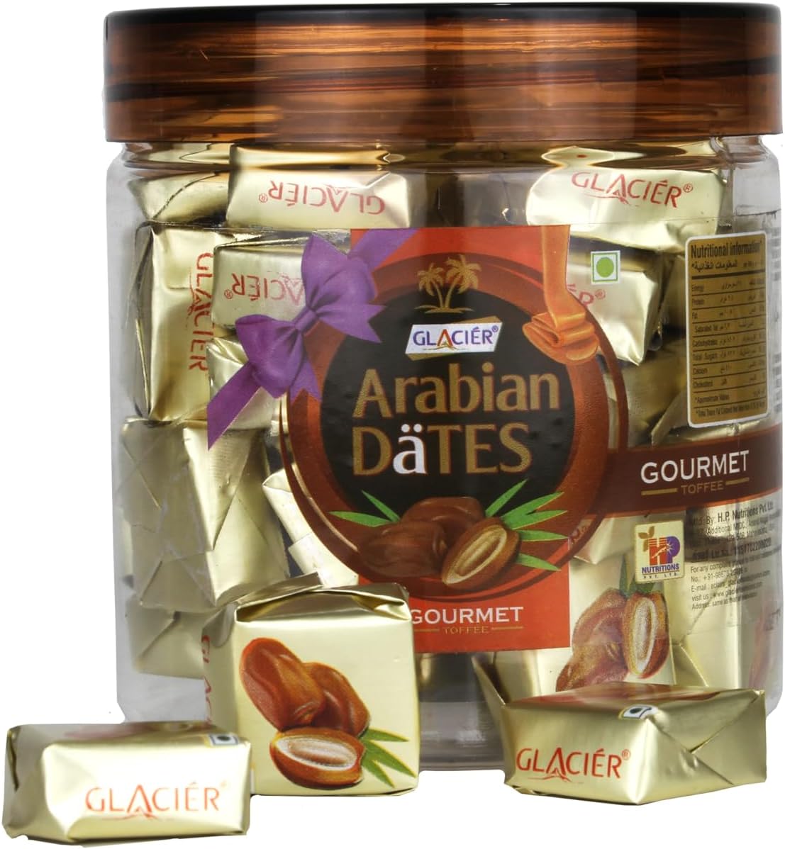 Arabian Dates Toffee/Cream Caramel Toffee/Enriched With Natural Dates/Khajoor Flavoured/Healthy & Tasty Toffees/Birthday Party Gift Toffees (Pack Of 1, 250 Gram)