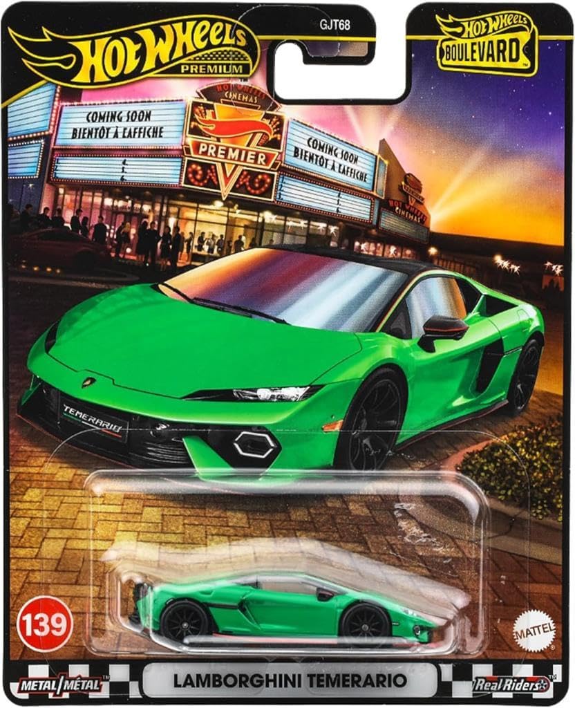 Hot Wheels JBL09 Boulevard Lamborghini Temerario Ride On Toy Mini Car Ages 3+ Green
