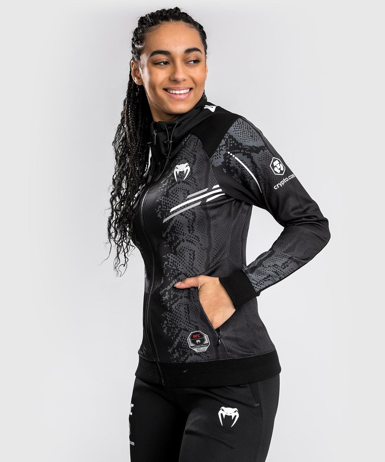 Venum womens Ufc Adrenaline By Venum Authentic Fight Night Women's Walkout Hoodie - Image 4