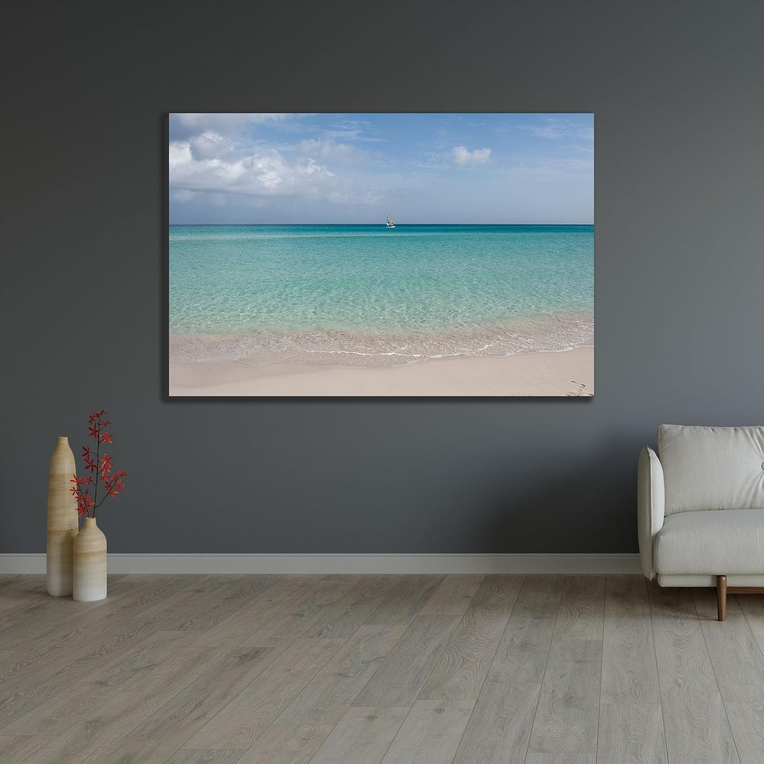 ArtDirect Varadero Beach, Cuba. A tropical beach with cool blue water. Art Print Giclee Poster by Wright, Alison - Ready for Framing with Sizes 10x7, 14x9, 20x13, 36x24, 48x32, and 60x40 Inches